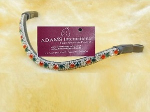 Fronture en cuir personnalisée avec cristaux scintillants – Équipement d'équitation haut de gamme pour chevaux – Vente en gros - Product Image 2