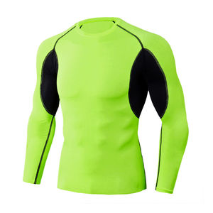 T-shirt de compression MMA uni de qualité supérieure à manches longues pour hommes – Vente en gros, personnalisable, élégant et vierge, t-shirt de compression MMA de haute qualité - Product Image 6