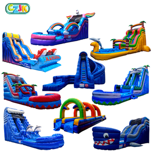 Moonwalks Blow up Commercial Waterslide Pool Blow up Inflatable Water <strong>Slide</strong> for Kid Big Adult <strong>Large</strong> - Product Image 5