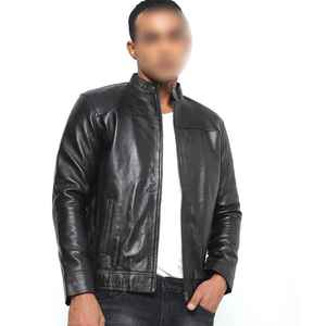 Chaqueta de Motociclista de Cuero Genuino Personalizada, Servicio OEM ODM, Chaqueta de Cuero para Hombre, Estilo Motero - Product Image 1