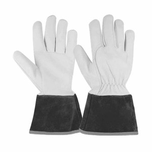 Gants de soudage TIG en cuir de chèvre et de vache, protection industrielle des mains, résistants à la chaleur, pour barbecue et lutte contre les incendies - Product Image 6