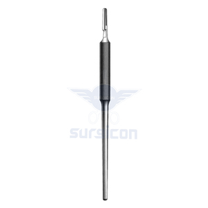Cuchillo de Cirugía con Mango de Goma de 14.5 cm / 5-3/4 Pulgadas 3 Piezas de Mango Quirúrgico Reutilizable de Acero Inoxidable Redondo y Sólido para Cirugía Dental y Periodontal - Product Image 1