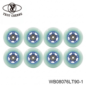Inline Skate <b>Wheels</b> Custom Color Skate <b>Wheels</b> PP core <b>wheels</b> 76x24mm WB08076LT90-1 - Product Image 5