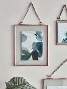 Home Decor Glass & Metal Hanging Picture <b>Frame</b> for <b>Wall</b> Decoration, with 2 Sides Glass Customized Photo <b>Frames</b> - Product Image 3