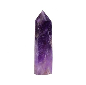 เสาโอเบลิสต์ทรงหอคอยพลอยอเมทิสต์แกะสลักจากฮวงจุ้ย - Product Image 1