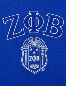 Sweat à capuche en chenille Zeta Phi Beta pour femme, bleu royal, avec broderie de lettres grecques et emblème de la sororité 1920 - Product Image 6