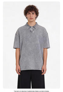 High Quality Men's High Quality T Shirt Cotton Men's Blank Customized Embroidered Logo Plain Short Sleeve Shirt for Men Washed - Product Image 2