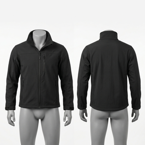 Chaqueta de Trabajo con Capucha de Forro Polar Grueso de 320 GSM, Color Gris, Cierre Completo, Logotipo Personalizado, Impermeable y Transpirable para Senderismo y Camping en Invierno - Product Image 4