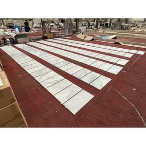 Mármol de Carrara Gris de 12*24 Pulgadas para Revestimiento de Paredes, Acabado Texturizado OL, Mármol Natural Genuino con Ranuras 3D - Product Image 2