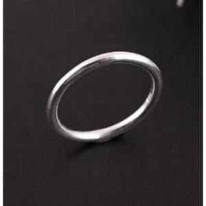 Geometric 925 Sterling <b>Silver</b> Minimalist Wedding Band Unisex Everyday Wear <b>Ring</b> - Product Image 2