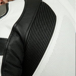 Combinaison de course moto unisexe à manches longues, gris noir, polyester nylon, coupe-vent, toutes saisons, vêtements de protection, genouillères réglables - Product Image 6