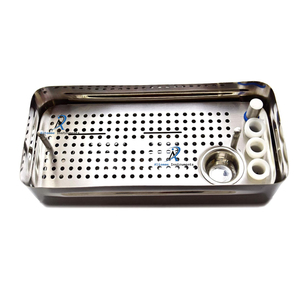 Dental PRF <b>Box</b> Instrument Cassette Stainless Steel <b>Storage</b> Organizer for Luxating Elevators Periotome Osteotome Surgical <b>Tools</b> - Product Image 1