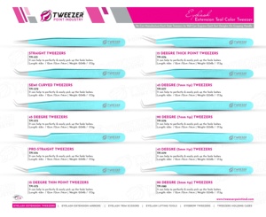 Pince à épiler pour extensions de cils en acier inoxydable durable, pointe fine, facile à utiliser pour les cils fins de 0,03 mm, logo personnalisé - Product Image 6