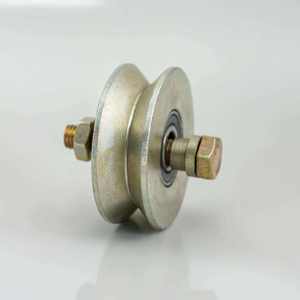 Mécanisme de porte coulissante robuste en acier doux poli, avec rouleau d'angle moderne de 75 mm d'épaisseur, durable et à glissement fluide - Product Image 1