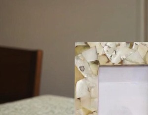 Mother of Pearl Photo Frame Resin <b>Table</b> or MOP Picture frame <b>Display</b> Available in Different Patterns - Product Image 2