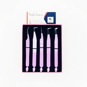 Pinzas para Pestañas Somofy Enterprises de Acero Inoxidable con Punta Suave, Juego de Precisión, Caja con Logotipo Personalizado, 10 mm, Agarre Perfecto, Recubiertas de Papel - Product Image 6