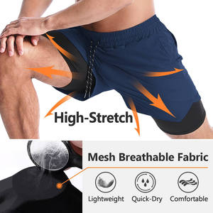 Shorts d'été élégants pour hommes, shorts de plage en coton, respirants, légers, avec cordon de serrage, vêtements décontractés, shorts tendance et confortables - Product Image 4