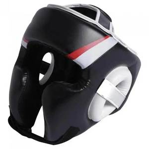 Protector de Cabeza para Boxeo, Cuero PU, Casco de Sparring para MMA y Muay Thai con Protección Facial y Cierre de Gancho y Bucle - Product Image 1