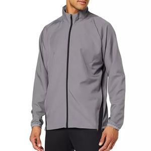 Winter Waterproof Windbreaker <b>Jacket</b> with Zipper Closure Solid <b>Pattern</b> Dyed Fabric Custom Logo for Men - Product Image 6