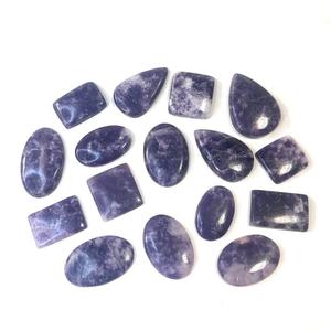 Lepidolite Naturelle Violette Taille Ovale Pierre Précieuse Certifiée GTC 30-60mm 5-15g Polie pour Fabrication de Bijoux Bague Pendentif Vente en Gros - Product Image 1