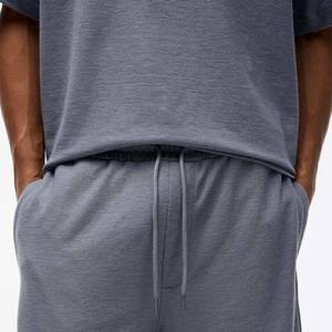Men Casual Tracksuit Summer Outfits T-Shirts and Shorts Running Jogging Sports Suit Set 100% Cotton New Fashion Style 2Pcs Sets - Product Image 4