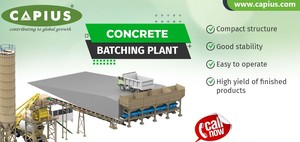 Stationary 30 M3/hr Concrete Batching <b>Plant</b> with Core Components Motor Gearbox & PLC Production Line - Product Image 3