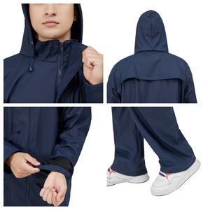 เสื้อกันฝนน้ำหนักเบา ไซส์ XL ผ้า PU กันน้ำ ระบายอากาศได้ดี สวมใส่สบาย เหมาะสำหรับงานกลางแจ้ง ตั้งแคมป์ เดินป่า ท่องเที่ยว ขี่มอเตอร์ไซค์ - Product Image 6