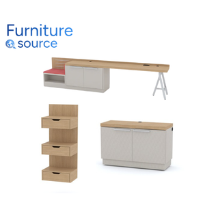HPL ชุดเฟอร์นิเจอร์ห้องนอนในโรงแรมแบบทนทานไม้อัดขนาดกะทัดรัด - Product Image 2