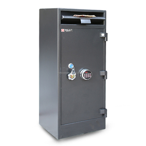 Caja Fuerte de Acero Inoxidable Negra Resistente al Fuego con Cerradura Electrónica y Teclado Iluminado para Uso Doméstico y Comercial Vietnam - Product Image 1