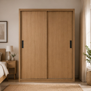 Armario Moderno de Madera de Teca con Estantes y Organizador de Armario de Lujo - Product Image 1