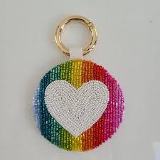 พวงกุญแจทรงกลมประดับลูกปัด NOUSHAD HANDICRAFTS รุ่น NH-810 Paris สีดำ-ทอง ตัวอักษรแบบคลาสสิก ผ้าแคนวาสน้ำหนักเบา พร้อมช่องใส่เหรียญ - Product Image 3