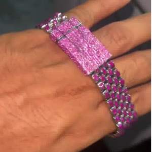 Montre Hip Hop Business à mouvement quartz, diamant Moissanite VVS de laboratoire taille ronde, bracelet en or jaune 20 mm, cadran en verre, faite à la main - Product Image 6