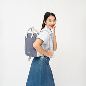 <b>Lady</b> Puffy <b>Backpack</b> Parachute Cargo Material with Zipper Closure Adjustable Strap and Functional Pocket Design Daily Use - Product Image 2