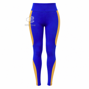 ชุดออกกำลังกายสำหรับผู้หญิง Sigma Gamma Rho เสื้อครอปซิป แขนสั้น กางเกงเลกกิ้งเอวสูง พร้อมแถบสีทองตัดกัน ชุดกีฬา - Product Image 4
