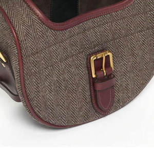 กระเป๋าเก็บตลับหนังแท้ทำมือสำหรับกิจกรรมกลางแจ้ง พร้อมดีไซน์วินเทจแบบเรียบง่าย สายสะพายไหล่ปรับได้ ทนทาน - Product Image 2