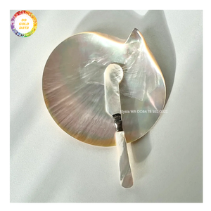 Pendentif Coquillage Poli pour Bijoux, Breloque Disque Coquillage Naturel, Perles Nacre Noire, Fournitures DIY pour Boucles d'Oreilles et Colliers - Product Image 1