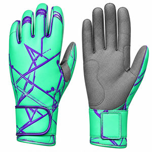 <b>Men</b>’s Custom Logo Baseball Batting <b>Gloves</b> <b>Leather</b> Non-Slip Grip Right-Hand Adult Soft Baseball Batting <b>Gloves</b> - Product Image 2