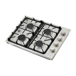 Piano Cottura a Gas in Acciaio Inox a 4 Fuochi da 30 Pollici con Potenza Massima di 48.000 BTU, Convertibile GPL/Gas Naturale, Installazione a Tavolo - Product Image 1