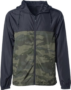 Veste coupe-vent de sport active légère et imperméable pour homme avec logo personnalisé OEM ODM, fermeture éclair et capuche, collection 2025 - Product Image 5
