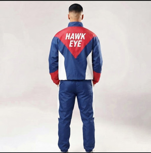 ชุดวอร์มผู้ชาย Hawk Eye Sports ผ้าฟลีซเนื้อบาง 300 กรัม สำหรับฤดูหนาว สปอร์ต แอนตี้แบคทีเรีย ระบายอากาศได้ดี มีเชือกผูก คอปกติดกระดุม - Product Image 2