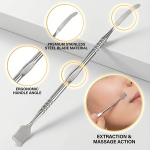 Outil de suppression des points noirs en acier inoxydable de haute qualité, extracteur d'acné pour le visage, aiguille à double extrémité, appareil de soin de la peau - Product Image 2