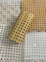 Panneaux de feuille de sangle en plastique de rotin artificiel d'extérieur d'usine pour décoration de tissage réparation de meubles muraux jardin