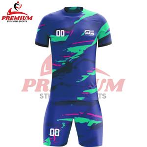 Maillot de football à manches courtes en polyester par sublimation, uniforme de football, conception personnalisée OEM/ODM, vente en gros, meilleur prix avec logo personnalisé - Product Image 2