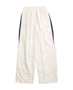 Unisex Casual Sporty 2 Piece Windbreaker <b>Set</b> Full Length Solid Color Blocked <b>Waterproof</b> 100% Cotton Track Suit - Product Image 5