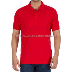 High Quality <b>Men's</b> Polo <b>Shirts</b> <b>Red</b> with Short Sleeves Stylish Oriented Logo Wholesale Export - Product Image 5