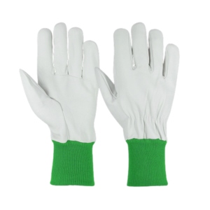 Sheep Grain Leather CE Certified Safety <b>Gloves</b> Adjustable Wristband Soft Comfortable Heavy Duty Construction <b>Driver</b> Heat - Product Image 2