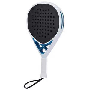 Raquette de paddle-tennis professionnelle en carbone intégral, personnalisable, avec poignée souple et design respirant et confortable, vente en gros d'usine - Product Image 2