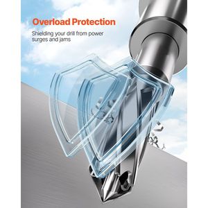 Trapano Magnetico Portatile Elettrico da 1300W, Diametro di Foratura 1.6, 810 RPM Velocità a Vuoto, 2810 Lbf Potenza di Foratura - Product Image 5