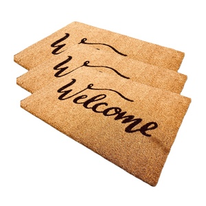 ขายร้อนในร่ม MAT / MAT ประตูสีเขียวสบาย: ในร่ม MAT พร้อมฐานกันลื่น, 40x60 ซม., ทําจากใยมะพร้าว - Product Image 1