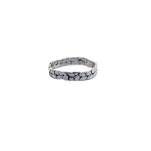 Bague de mariage miniature en argent sterling 925, design en corde, bijoux fins d'Inde - Product Image 2